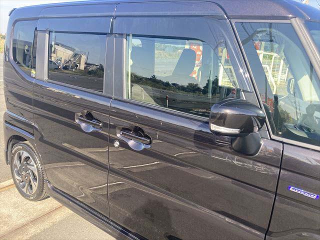 スペーシアカスタム ハイブリッドXS 衝突軽減ブレーキ レーンキープアシスト オートハイビーム 両側スライド片側電動ドア LEDヘッドライト LEDフォグ 純正アルミ 障害物センサー シートヒーター ナビ Bluetooth フルセグ(49枚目)