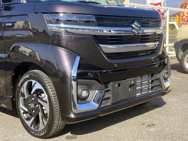 スペーシアカスタム ハイブリッドXS 衝突軽減ブレーキ レーンキープアシスト オートハイビーム 両側スライド片側電動ドア LEDヘッドライト LEDフォグ 純正アルミ 障害物センサー シートヒーター ナビ Bluetooth フルセグ(54枚目)