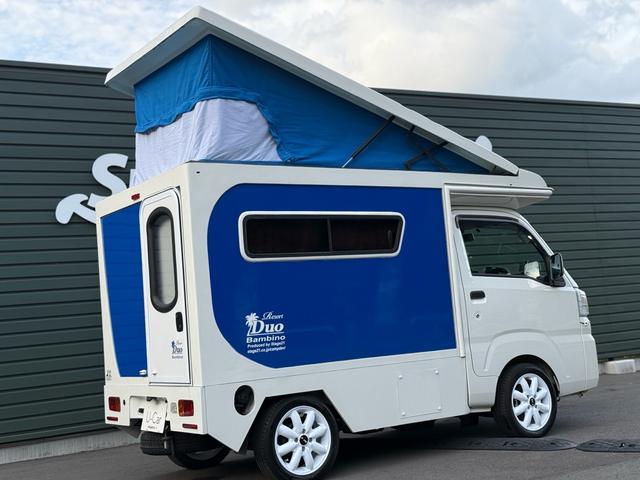 ハイゼットトラック 　４ＷＤ／キャンピングカー／Ｓｔａｇｅ２１：リゾートデュオバンビーノ／ポップアップルーフ／ソーラーパネル／インバーター／シンク／サブバッテリー／バックカメラ／ワンオーナー／リアモニター／走行１万ｋｍ台／（27枚目）