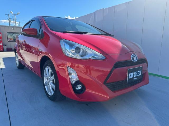 アクア S 車検8年4月/純正SDナビ/バックカメラ/Bluetooth接続/格納ミラー/運転席シートヒーター/スマートキー2ケ/LEDヘッド/ドラレコ前後/ワンオーナー/ETC/純正15AW/内装(赤白)(37枚目)