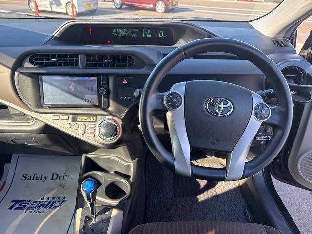 アクア Ｇ　車検２年点検整備付／純正ナビ／ＢＴ接続／フルセグＴＶ／Ｂカメラ／ドラレコ内臓デジタルインナーミラー／ＬＥＤヘッド／ＥＴＣ／ＵＳＢ／Ｐスタート／スマートキー２ケ／純正１５インチＡＷ／保証書／取説／買取（15枚目）