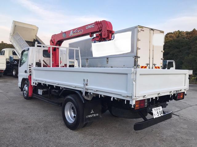 キャンター ユニッククレーン 4段 2.6t フックイン マニュアル5速 エアコン パワステ パワーウィンドウ 積載量 2000KG Nox.PM適合(23枚目)