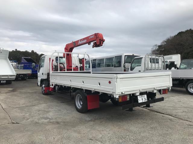 エルフトラック 　ハイジャッキ　ユニッククレーン　Ｖ２６０　３段　２．６３ｔ　エアコン　パワステ　荷台鉄板　積載量　３０００ＫＧ　Ｎｏｘ．ＰＭ適合（23枚目）