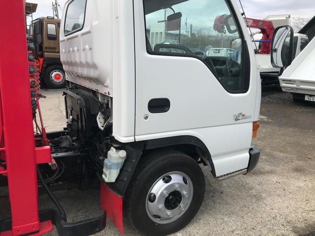 エルフトラック 　ハイジャッキ　ユニッククレーン　Ｖ２６０　３段　２．６３ｔ　エアコン　パワステ　荷台鉄板　積載量　３０００ＫＧ　Ｎｏｘ．ＰＭ適合（34枚目）