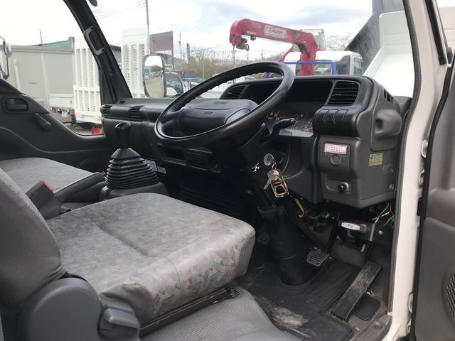 エルフトラック 　ハイジャッキ　ユニッククレーン　Ｖ２６０　３段　２．６３ｔ　エアコン　パワステ　荷台鉄板　積載量　３０００ＫＧ　Ｎｏｘ．ＰＭ適合（37枚目）