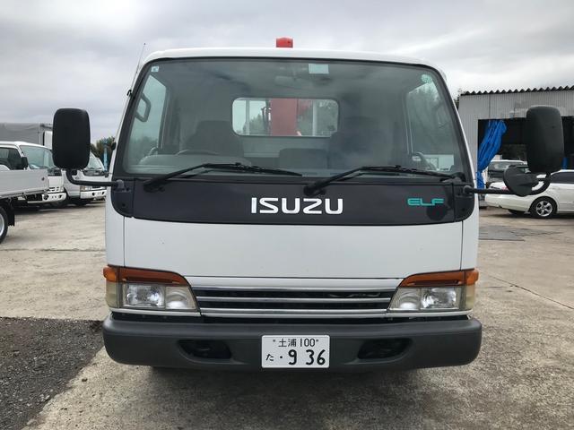 エルフトラック 　ハイジャッキ　ユニッククレーン　Ｖ２６０　３段　２．６３ｔ　エアコン　パワステ　荷台鉄板　積載量　３０００ＫＧ　Ｎｏｘ．ＰＭ適合（49枚目）