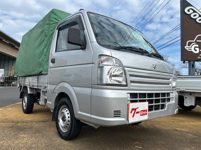 キャリイトラック KCエアコン・パワステ 4WD 3方開 幌付トラック MT エアコン パワーステアリング 運転席エアバッグ 助手席エアバッグ(5枚目)