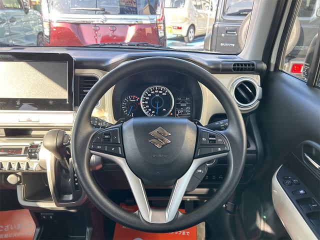 クロスビー ハイブリッドMV クリアランスソナー オートクルーズコントロール レーンアシスト 衝突被害軽減システム オートライト アルミホイール スマートキー アイドリングストップ 電動格納ミラー シートヒーター AT(3枚目)