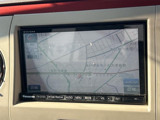 アルトラパンショコラ Ｇ　ナビ　ＴＶ　オートライト　ＨＩＤ　スマートキー　アイドリングストップ　電動格納ミラー　ベンチシート　ＣＶＴ　盗難防止システム　ＡＢＳ　ＣＤ　ＵＳＢ　衝突安全ボディ　エアコン　パワーステアリング（4枚目）