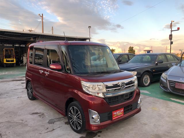 タント カスタムＲＳ　ＳＡ　サポカー　Ｒカメ　アイドリングＳ　スマートキ　横滑り防止装置付き　１セグＴＶ　ＬＥＤへッドライト　電格ミラー　サイドエアＢ　セキュリティアラーム　ＥＴＣ付き　ＵＳＢ接続　ＴＶナビ　ＡＡＣ　ドラレコ（4枚目）