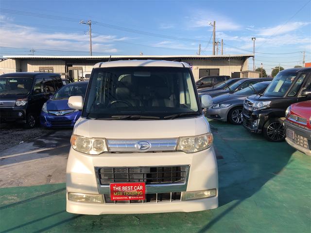 タント カスタムＲＳ　ＨＤＤナビ付　スマートキ　フルオートエアコン　ＷエアＢ　盗難防止　シ－トヒ－タ－　安全ボディ　１セグ　ＴＶ＆ナビ　キーフリー　ＰＷ　運転席エアバック　ＥＴＣ　パワーステアリング　ベンチシート　ＡＢＳ（2枚目）