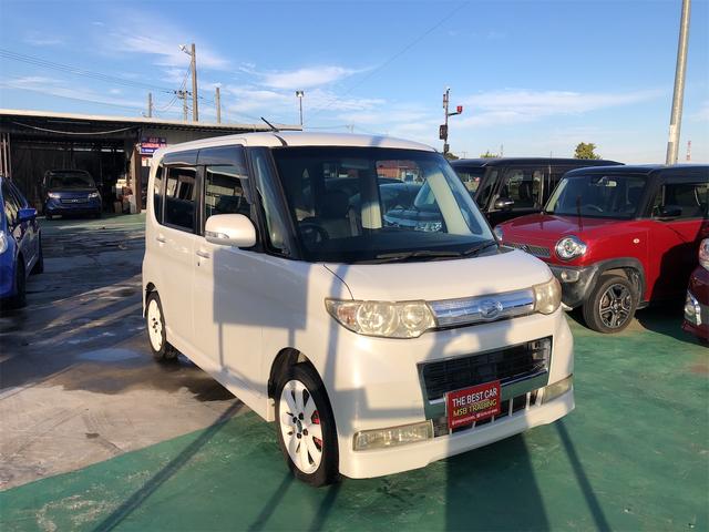 タント カスタムＲＳ　ＨＤＤナビ付　スマートキ　フルオートエアコン　ＷエアＢ　盗難防止　シ－トヒ－タ－　安全ボディ　１セグ　ＴＶ＆ナビ　キーフリー　ＰＷ　運転席エアバック　ＥＴＣ　パワーステアリング　ベンチシート　ＡＢＳ（4枚目）