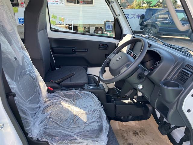 スーパーキャリイ 4WD 軽トラック AT 衝突被害軽減システム クリアランスソナー レーンアシスト アイドリングストップ 電動格納ミラー オートライト ESC エアコン パワーウィンドウ 運転席エアバッグ(9枚目)