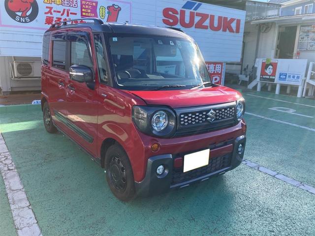 スペーシアギア 　ＥＴＣ　両側電動スライドドア　クリアランスソナー　レーンアシスト　衝突被害軽減システム　オートライト　スマートキー　アイドリングストップ　ベンチシート　ＣＶＴ　ＥＳＣ　ルーフレール（13枚目）