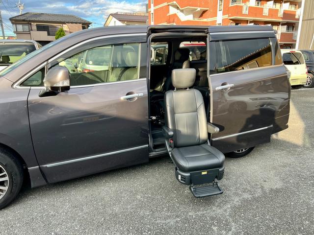 エルグランド 350ハイウェイスタープレミアム サイドリフトアップシート車 福祉車両 レザーシート シートヒーター アラウンドビューモニター 両側電動スライドドア パワーバックドア インテリジェントクルーズコントロール ナビ TV ETC ドラレコ(28枚目)