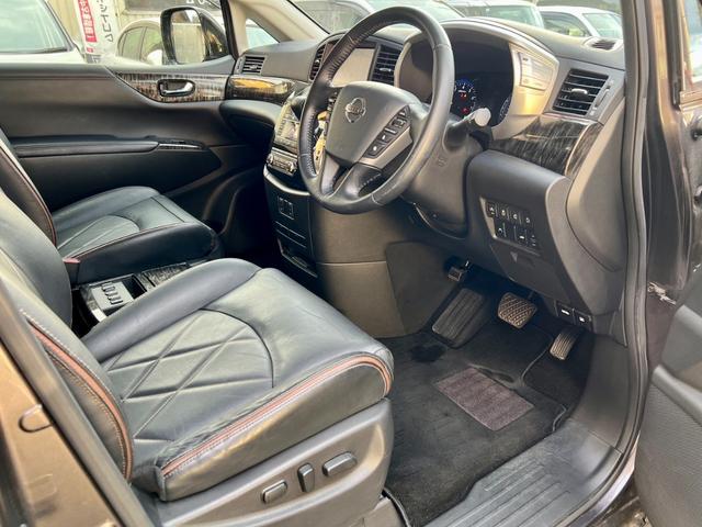 エルグランド 350ハイウェイスタープレミアム サイドリフトアップシート車 福祉車両 レザーシート シートヒーター アラウンドビューモニター 両側電動スライドドア パワーバックドア インテリジェントクルーズコントロール ナビ TV ETC ドラレコ(33枚目)