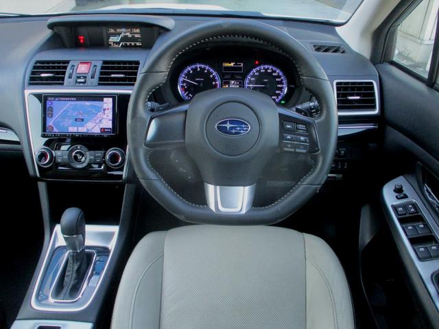 レヴォーグ １．６ＧＴアイサイト　４ＷＤ　ナビＴＶ．バックカメラ．ＥＴＣ．レザーシート＆シートヒーター．アイサイトＩＩＩ．車線逸脱警報．前後誤発進抑制制御．レーダークルーズコントロール．先行車発進おしらせ．ふらつき警報（3枚目）