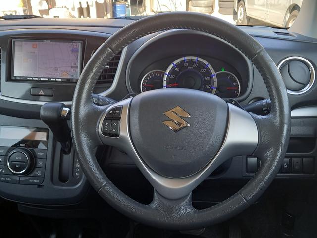 ワゴンRスティングレー T ターボ ナビ TV シートヒーター 純正15インチアルミホイール プッシュスタート スマートキー スペアキー ETC フォグランプ 電動格納ミラー ドアバイザー アイドリングストップ オートライト(5枚目)