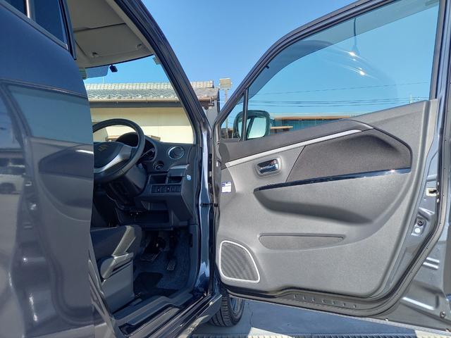 ワゴンRスティングレー T ターボ ナビ TV シートヒーター 純正15インチアルミホイール プッシュスタート スマートキー スペアキー ETC フォグランプ 電動格納ミラー ドアバイザー アイドリングストップ オートライト(13枚目)