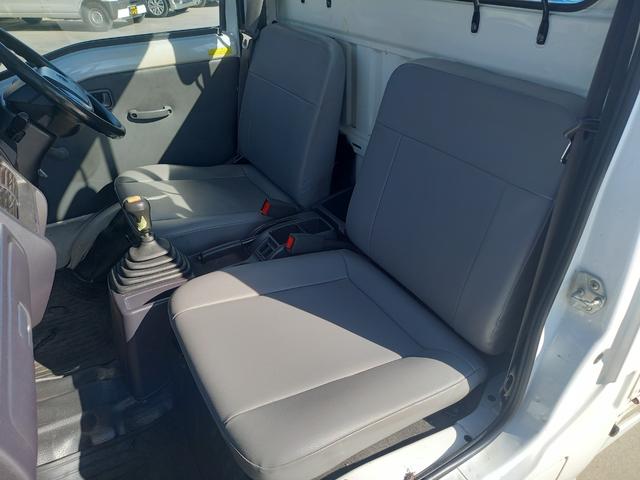 サンバートラック ＴＢ　３方開　パートタイム４ＷＤ　５速マニュアル　ＥＴＣ　エアコン　ドアバイザー　社外オーディオ　ヘッドライトレベライザー　軽トラック　運転席エアバッグ　スペアタイヤ（11枚目）