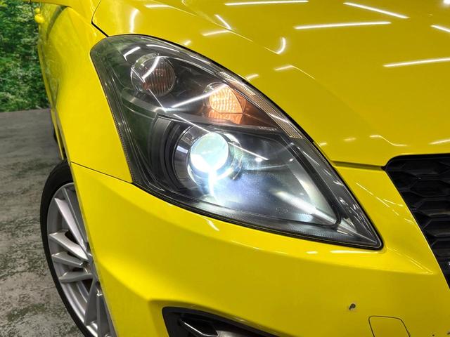 スイフトスポーツ ベースグレード MT車 ドラレコ スマートキー HIDヘッド ETC クルコン オートライト オートエアコン 純正17インチアルミ CD DVD再生(10枚目)