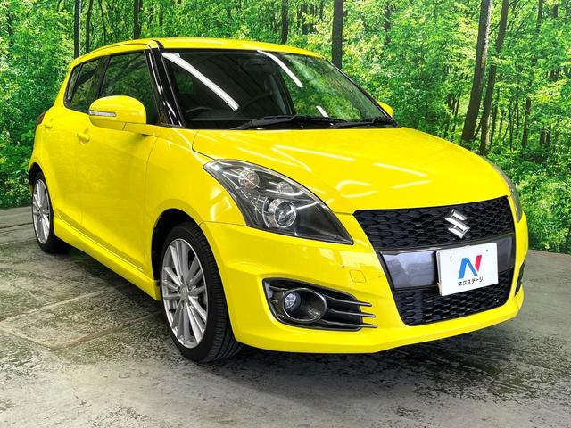 スイフトスポーツ ベースグレード MT車 ドラレコ スマートキー HIDヘッド ETC クルコン オートライト オートエアコン 純正17インチアルミ CD DVD再生(13枚目)