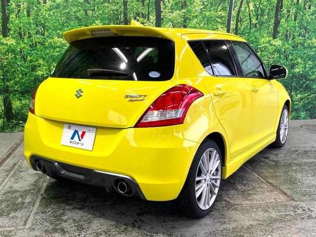 スイフトスポーツ ベースグレード MT車 ドラレコ スマートキー HIDヘッド ETC クルコン オートライト オートエアコン 純正17インチアルミ CD DVD再生(14枚目)