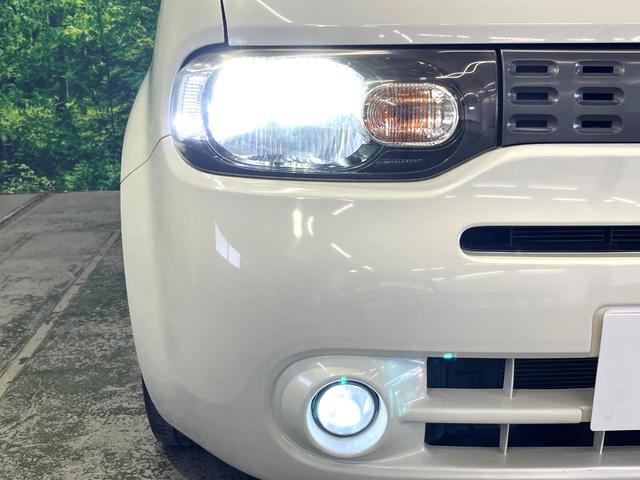 キューブ 15G ガラスルーフ 純正SDナビ スマートキー LEDヘッドライト ETC オートエアコン Bluetooth CD DVD再生 地デジ LEDフォグライト(7枚目)