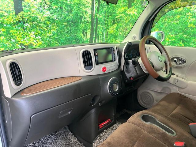 キューブ 15G ガラスルーフ 純正SDナビ スマートキー LEDヘッドライト ETC オートエアコン Bluetooth CD DVD再生 地デジ LEDフォグライト(40枚目)