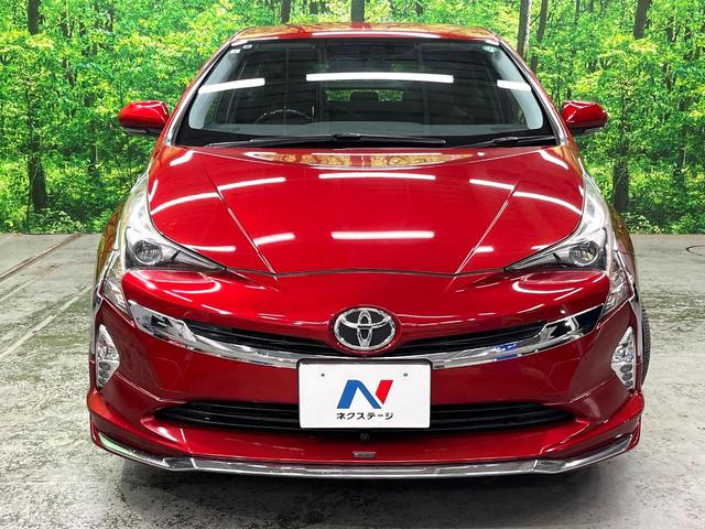 プリウス Sツーリングセレクション フルエアロ SDナビ バックカメラ レザー調シート シートヒーター コーナーセンサー スマートキー LEDヘッド ビルトインETC オートライト オートエアコン 純正17インチアルミ(13枚目)