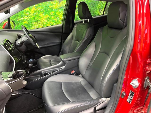 プリウス Sツーリングセレクション フルエアロ SDナビ バックカメラ レザー調シート シートヒーター コーナーセンサー スマートキー LEDヘッド ビルトインETC オートライト オートエアコン 純正17インチアルミ(32枚目)