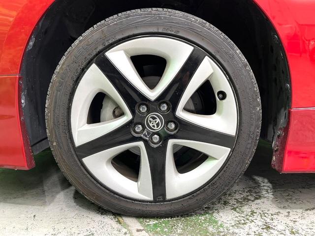 プリウス Sツーリングセレクション フルエアロ SDナビ バックカメラ レザー調シート シートヒーター コーナーセンサー スマートキー LEDヘッド ビルトインETC オートライト オートエアコン 純正17インチアルミ(48枚目)