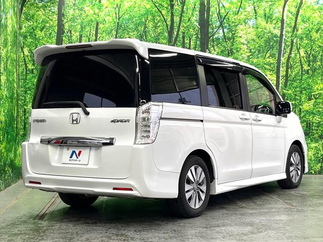 ステップワゴンスパーダ パワーエディション 両側電動ドア 純正SDナビ バックカメラ HIDヘッド ビルトインETC 純正16インチアルミ オートライト デュアルエアコン CD DVD再生 フルセグ パドルシフト(17枚目)