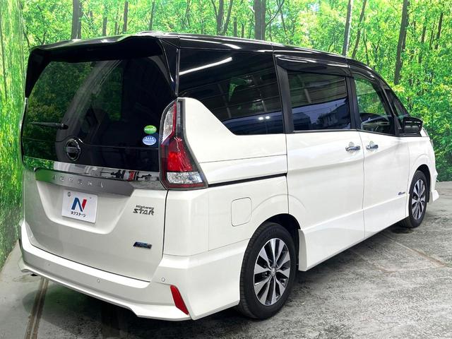 セレナ ハイウェイスターG 両側電動ドア 純正SDナビ 後席モニター 全周囲カメラ レーダークルーズ コーナーセンサー LEDヘッド ビルトインETC 純正16インチアルミ オートライト オートエアコン Bluetooth(17枚目)