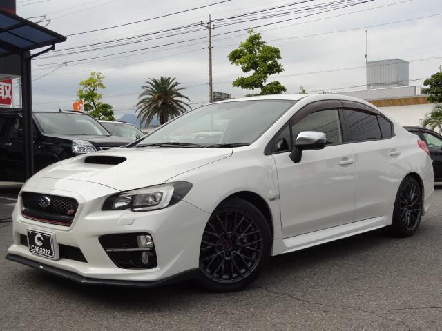 WRX STI STI 6速MT タイベル交換済 ブレンボキャリパー 社外ナビ TV ETC マルチファンクションディスプレイ パワーシート ハーフレザーシート スマートキー プッシュスタート SIドライブ DCCDシステム(6枚目)