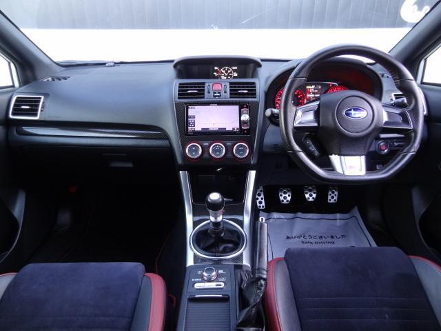 WRX STI STI 6速MT タイベル交換済 ブレンボキャリパー 社外ナビ TV ETC マルチファンクションディスプレイ パワーシート ハーフレザーシート スマートキー プッシュスタート SIドライブ DCCDシステム(11枚目)