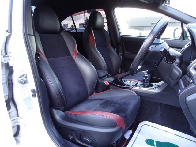 WRX STI STI 6速MT タイベル交換済 ブレンボキャリパー 社外ナビ TV ETC マルチファンクションディスプレイ パワーシート ハーフレザーシート スマートキー プッシュスタート SIドライブ DCCDシステム(13枚目)