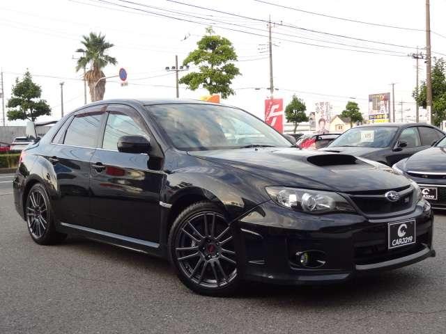 インプレッサ WRX STi 6速MT C型 タイベル交換済み リアスポイラー STIアルミホイール ブルーレイ視聴可社外ナビ TV Bluetooth ETC スマートキー ハーフレザーシート パワーシート オートエアコン(5枚目)