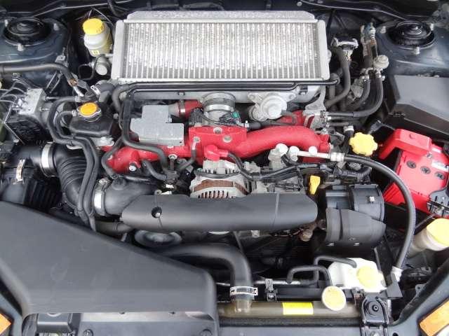 インプレッサ WRX STi 6速MT C型 タイベル交換済み リアスポイラー STIアルミホイール ブルーレイ視聴可社外ナビ TV Bluetooth ETC スマートキー ハーフレザーシート パワーシート オートエアコン(23枚目)