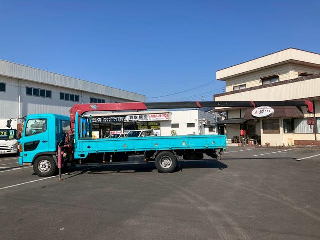 ヒノレンジャー クレーン４段ラジコン古河ユニック５６００ボディ標準幅４トン　４段クレーン中型トラック４トン２．９３トン吊ラジコン２．７５トン積載古河ユニック５６００ボディ標準幅ＵＲＵ３４４ＮアウトリガＪ０５Ｄ電格ミラーＥＴＣ８トン限定免許マニュアルＭＴ６リーフサスペンション（12枚目）