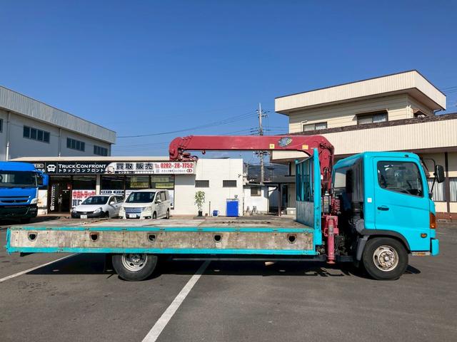 ヒノレンジャー クレーン４段ラジコン古河ユニック５６００ボディ標準幅４トン　４段クレーン中型トラック４トン２．９３トン吊ラジコン２．７５トン積載古河ユニック５６００ボディ標準幅ＵＲＵ３４４ＮアウトリガＪ０５Ｄ電格ミラーＥＴＣ８トン限定免許マニュアルＭＴ６リーフサスペンション（15枚目）