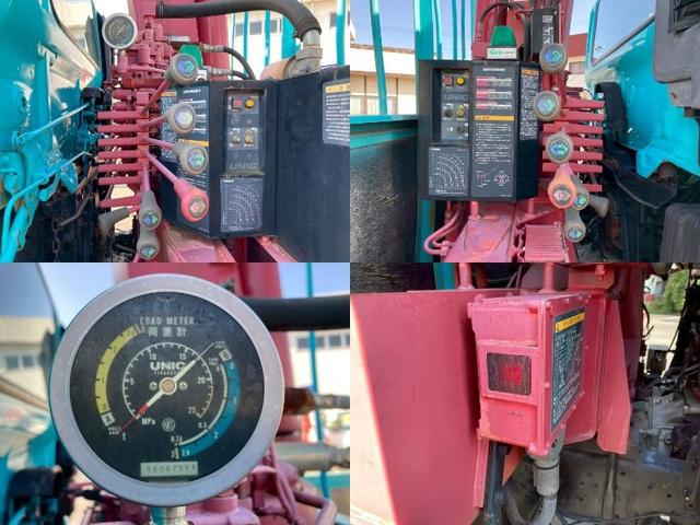 ヒノレンジャー クレーン４段ラジコン古河ユニック５６００ボディ標準幅４トン　４段クレーン中型トラック４トン２．９３トン吊ラジコン２．７５トン積載古河ユニック５６００ボディ標準幅ＵＲＵ３４４ＮアウトリガＪ０５Ｄ電格ミラーＥＴＣ８トン限定免許マニュアルＭＴ６リーフサスペンション（20枚目）