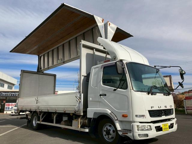 ファイター アルミウイング格納ＰＧワイド６２００ボディ２．５５トン積載　ワイド６２００ボディ格納ゲートラッシング２段２．５５トン積載　ベッド集中ロック電格ミラーバックモニターＥＴＣＡＢＳＰＳＰＷエアバック坂道補助燃焼装置アドブルー中型トラック４トンベット４ｔパワーゲート（9枚目）