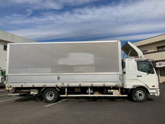 ファイター アルミウイング格納ＰＧワイド６２００ボディ２．５５トン積載　ワイド６２００ボディ格納ゲートラッシング２段２．５５トン積載　ベッド集中ロック電格ミラーバックモニターＥＴＣＡＢＳＰＳＰＷエアバック坂道補助燃焼装置アドブルー中型トラック４トンベット４ｔパワーゲート（12枚目）