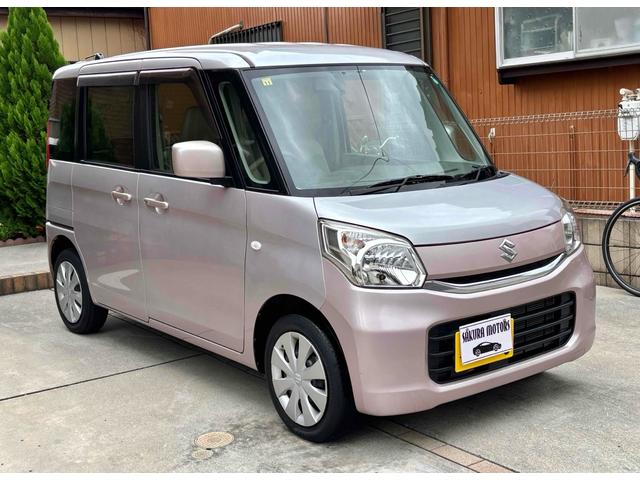 スペーシア Ｇ　ＥＴＣ　両側スライドドア　ナビ　ＴＶ　スマートキー　アイドリングストップ　電動格納ミラー　シートヒーター　ベンチシート　ＣＶＴ　盗難防止システム　ＡＢＳ　ＣＤ　ＵＳＢ　ミュージックプレイヤー接続可（3枚目）