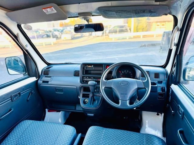 サンバーバン ＶＢ　２シーター　４ＷＤ　オートマ　両側スライドドア　エアコン　パワーステアリング　運転席エアバッグ　助手席エアバッグ　保証付き　走行１０４９０５ｋｍ（40枚目）