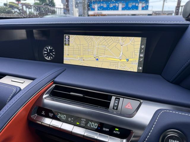 LC LC500 Lパッケージ マークレビンソン ガラスルーフ 白革シート パンテーラセキュリティー スペアキー 記録簿 純正21AW BSM ナビ フルセグ ETC2.0(39枚目)