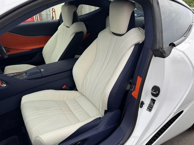 LC LC500 Lパッケージ マークレビンソン ガラスルーフ 白革シート パンテーラセキュリティー スペアキー 記録簿 純正21AW BSM ナビ フルセグ ETC2.0(46枚目)