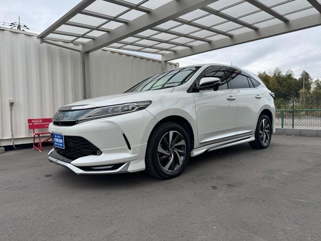 ハリアー プレミアム メタル アンド レザーパッケージ 買取車 モデリスタエアロ 記録簿 カードキー スペアキー フルセグ 走行中TV視聴 本革シート ナビ ETC 純正AW(34枚目)