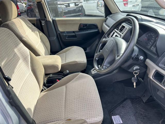 パジェロイオ 　ＡＣＴＩＶＥＦＩＥＬＤＮＡＶＩ／ユーザー買取車／ＪＡＯＳ　ＯＦＦＲＡＤＯ　ＣＨＡＬＬＥＮＧＥＲ／リフトアップ／１０万キロ時タイミングベルト交換済み／車検Ｒ９．２迄／１７インチＡＷ／（18枚目）